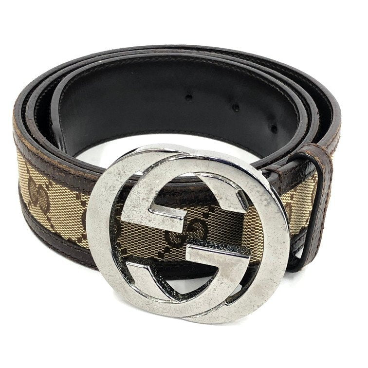 Gucci Interlocking G GG Canvas Belt
